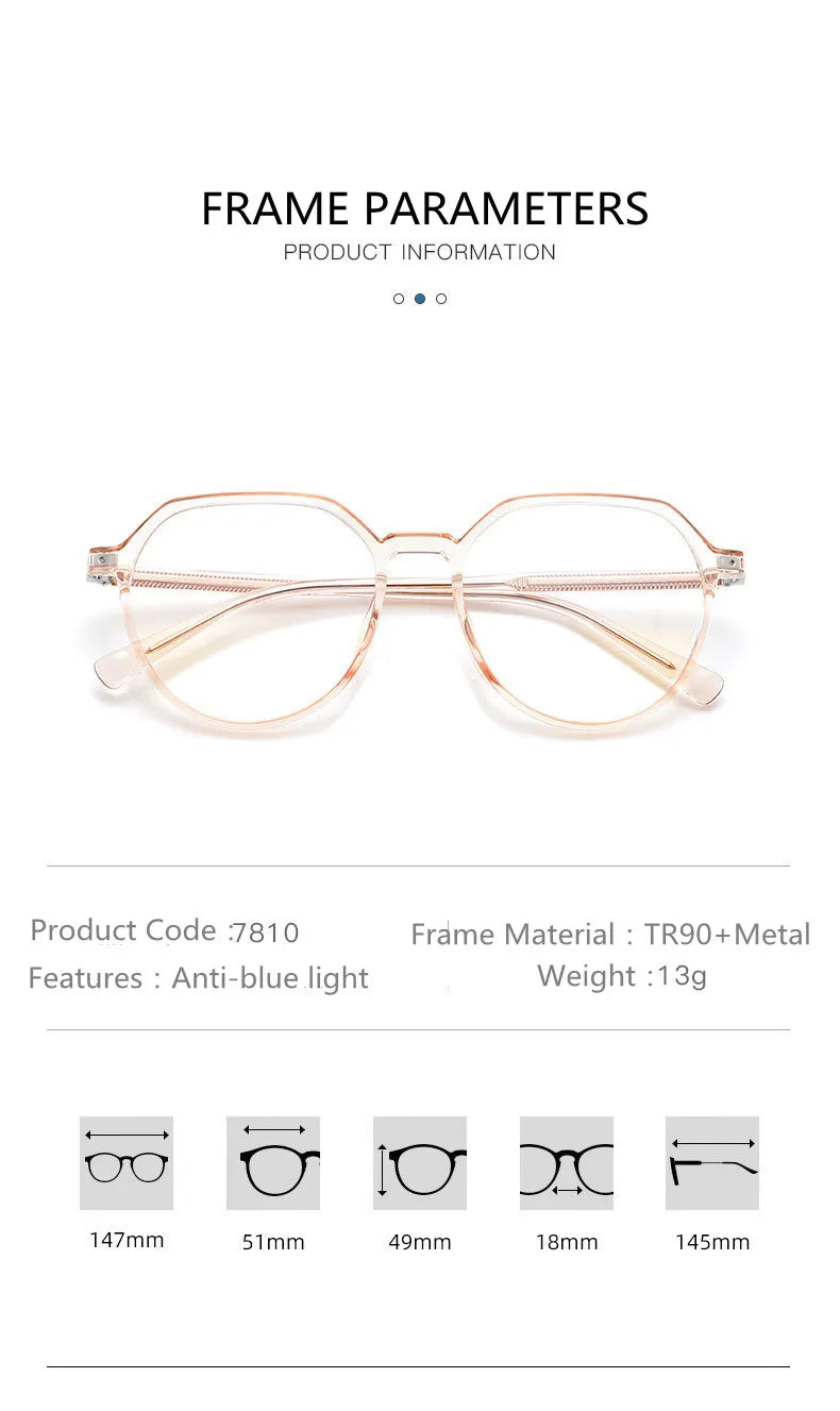 Kocolior Unisex Full Rim Flat Top Oval Tr 90 Hyperopic Reading Glasses 7810 Reading Glasses Kocolior