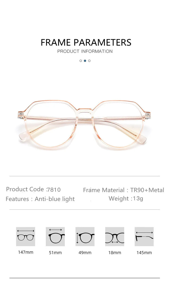 Kocolior Unisex Full Rim Flat Top Oval Tr 90 Hyperopic Reading Glasses 7810 Reading Glasses Kocolior