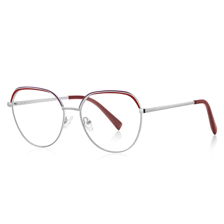 Vicky Unisex Full Rim Flat Top Round Tr 90 Titanium Reading Glasses 3098 Reading Glasses Vicky PFD3098-C4 Prescription custom