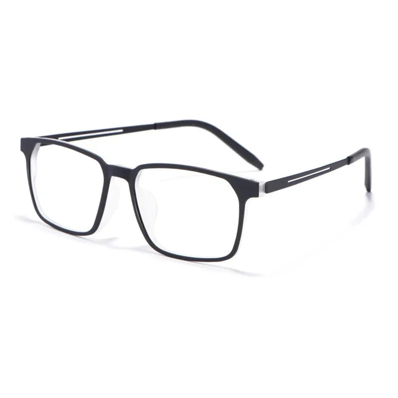 Handoer Unisex Full Rim Square Tr 90 Titanium Eyeglasses 78878