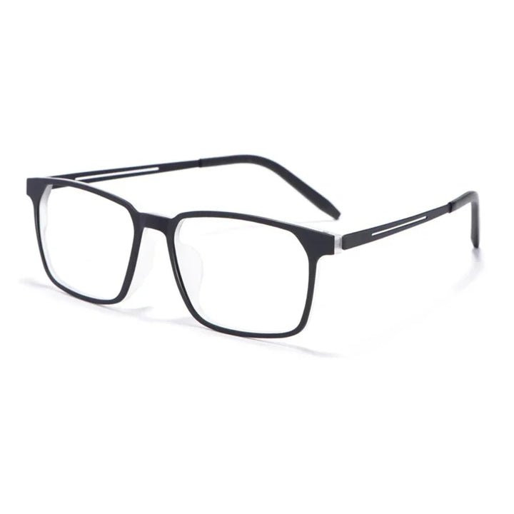 Handoer Unisex Full Rim Square Tr 90 Titanium Eyeglasses 78878