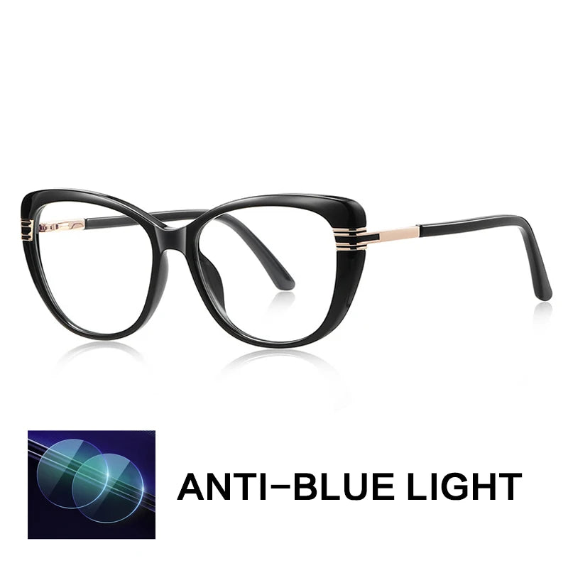 Gatenac Women's Full Rim Butterfly Tr 90 Titanium Reading Glasses G2274