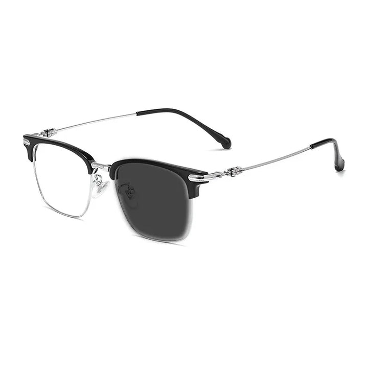 Kocolior Unisex Full Rim Square Titanium Alloy Hyperopic Reading Glasses 8366 Reading Glasses Kocolior
