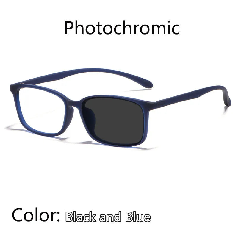 Kocolior Unisex Full Rim Square Tr 90 Hyperopic Reading Glasses 98007 Reading Glasses Kocolior