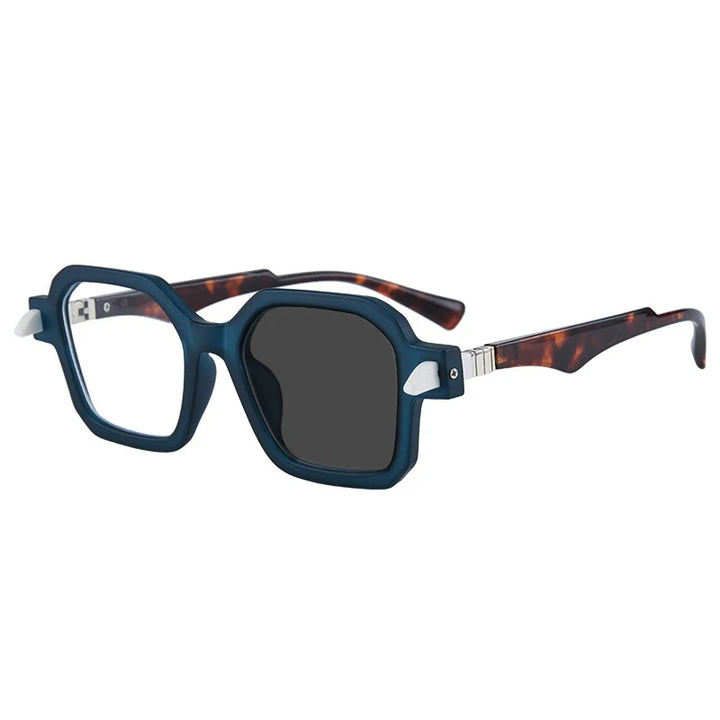 Kocolior Unisex Full Rim Oversized Square Acetate Hyperopic Reading Glasses 5571 Reading Glasses Kocolior