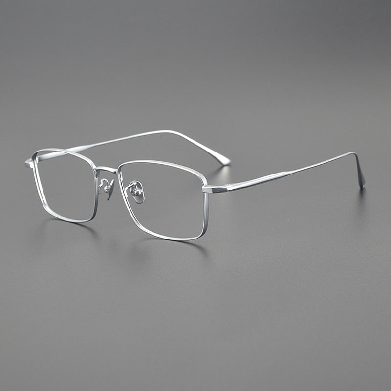 Gatenac Unisex Full Rim Square Titanium Eyeglasses Gxyj1100 Full Rim Gatenac