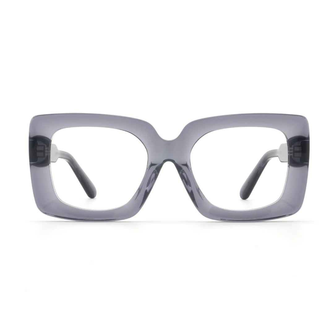 Hewei Unisex Full Rim Square Thick Acetate Eyeglasses 295140