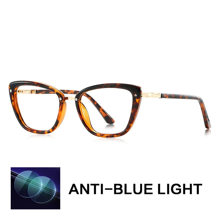 Gatenac Women's Full Rim Square Tr 90 Titanium Reading Glasses Gxy2220