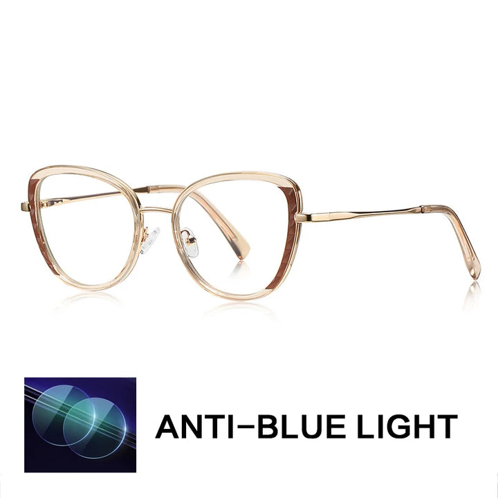 Gatenac Women's Full Rim Butterfly Tr 90 Titanium Reading Glasses G3147