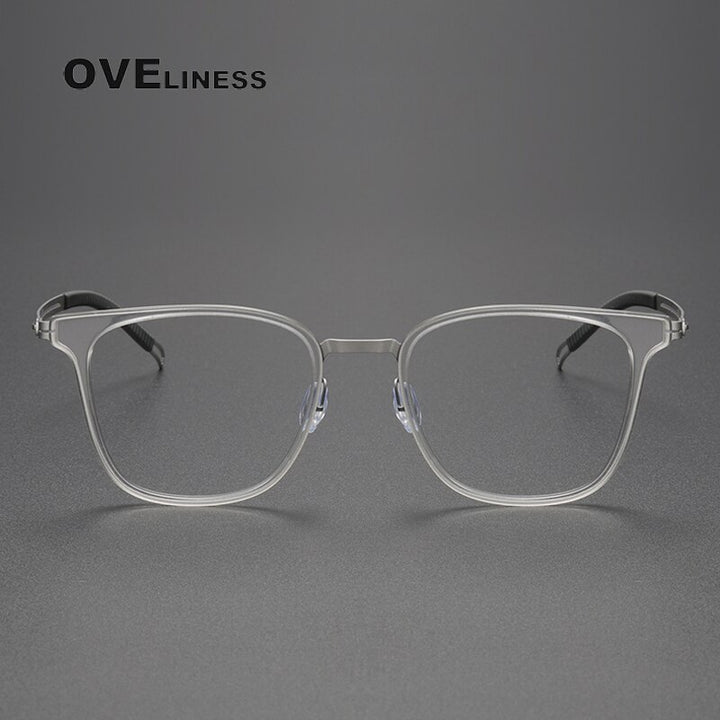 Oveliness Unisex Full Rim Square Titanium Eyeglasses 8202301 Full Rim Oveliness
