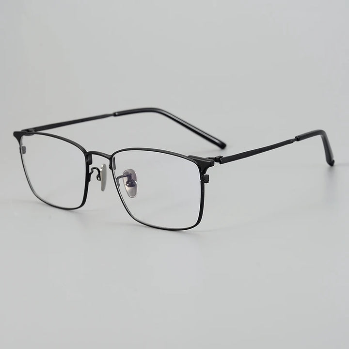 Aimee Unisex Full Rim Square Titanium Eyeglasses 942961 Full Rim Aimee Black