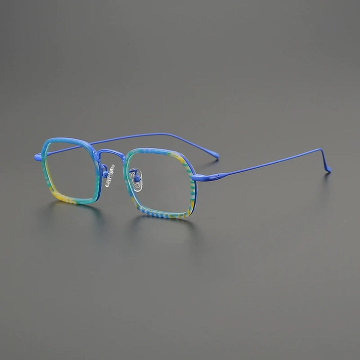 Gatenac Women's Full Rim Square Titanium Acetate Eyeglasses G85894
