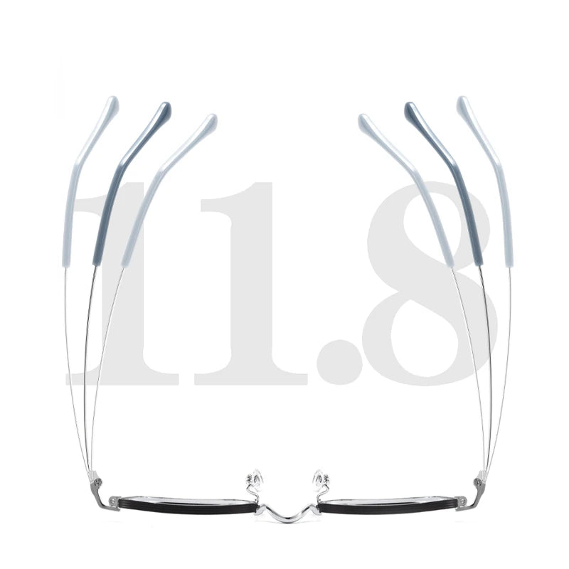 Muzz Unisex Full Rim Square IP Titanium Eyeglasses 836 Full Rim Muzz