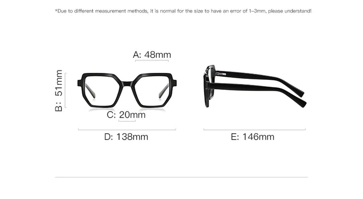 Vicky Women's Full Rim Oversized Polygon Tr 90 Stainless Steel Reading Glasses 2143 Reading Glasses Vicky