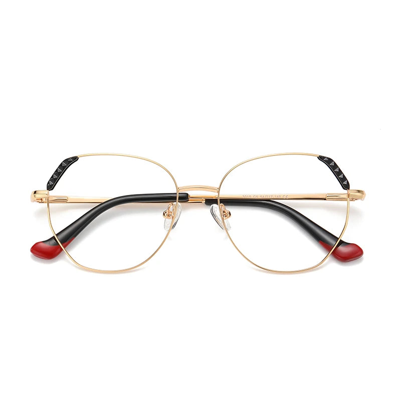 Vicky Unisex Full Rim Polygon Alloy Reading Glasses 3015 Reading Glasses Vicky PFD3015-C5 China 0