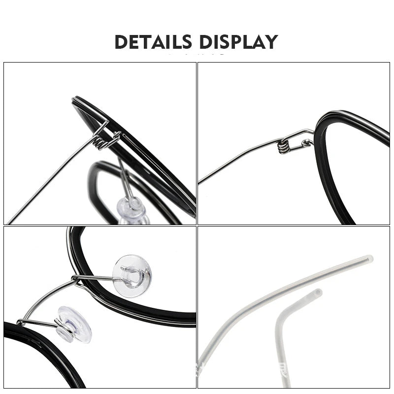 Black Mask Women's Full Rim Polygon Titanium Acetate Eyeglasses Bm6612 Full Rim Black Mask