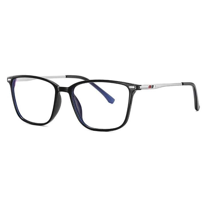 Brightzone Unisex Full Rim Square Tr 90 Titanium Eyeglasses 55142