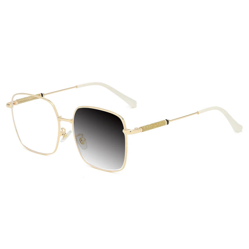 Kocolior Mens Full Rim Large Square Alloy Reading Glasses 8960 Reading Glasses Kocolior