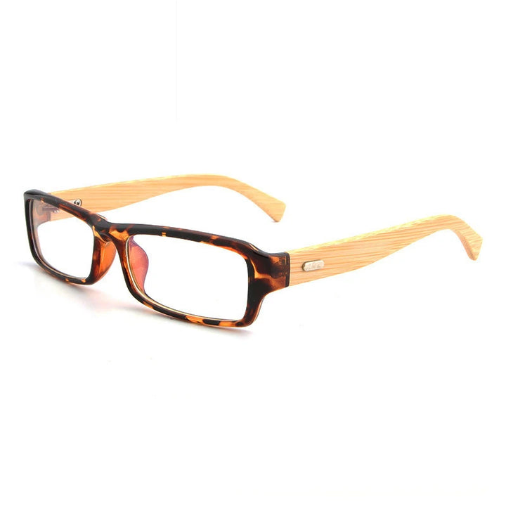 Hdcrafter Unisex Full Rim Square Bamboo Wood Eyeglasses 6811 Full Rim Hdcrafter Eyeglasses