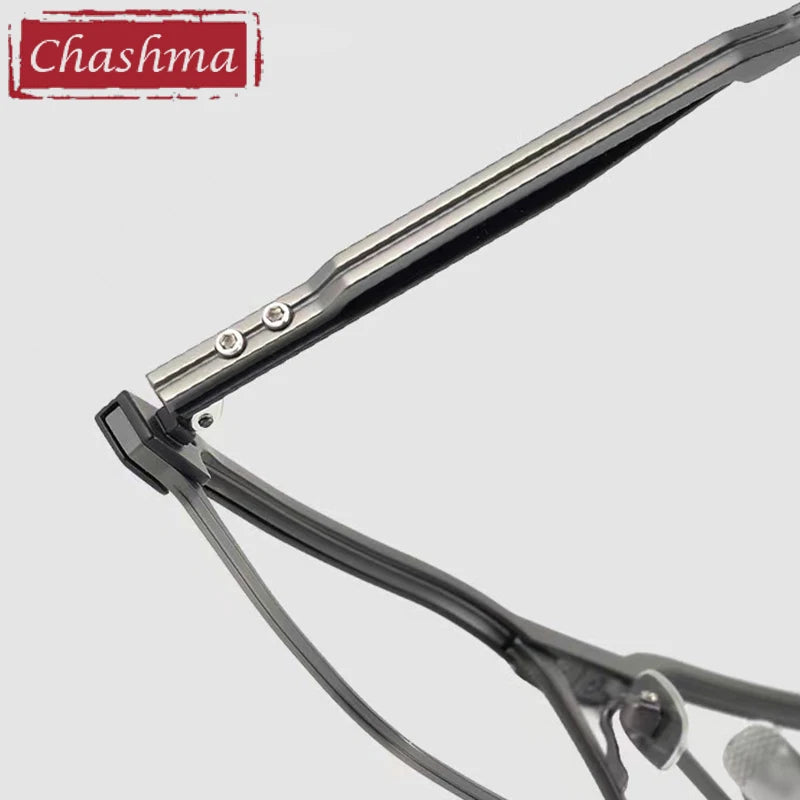 Chashma Men's Full Rim Square Acetate Titanium Eyeglasses 151 Full Rim Chashma