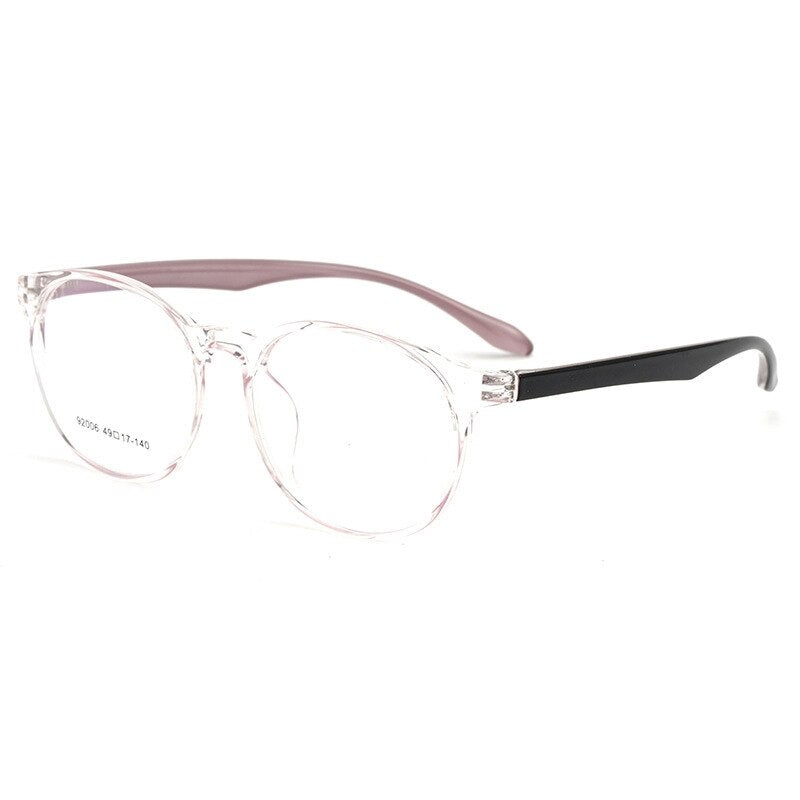 Yimaruili Unisex Full Rim Square Round Tr 90 Eyeglasses 0692006 Full Rim Yimaruili Eyeglasses Pink