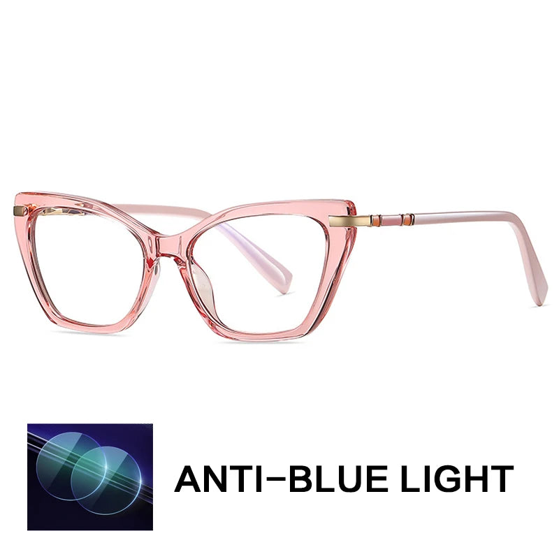 Gatenac Women's Full Rim Butterfly Tr 90 Titanium Reading Glasses G2104