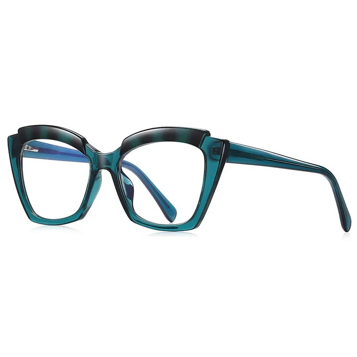 Hotony Unisex Full Rim Square Cat Eye Tr 90 PC Eyeglasses 212299