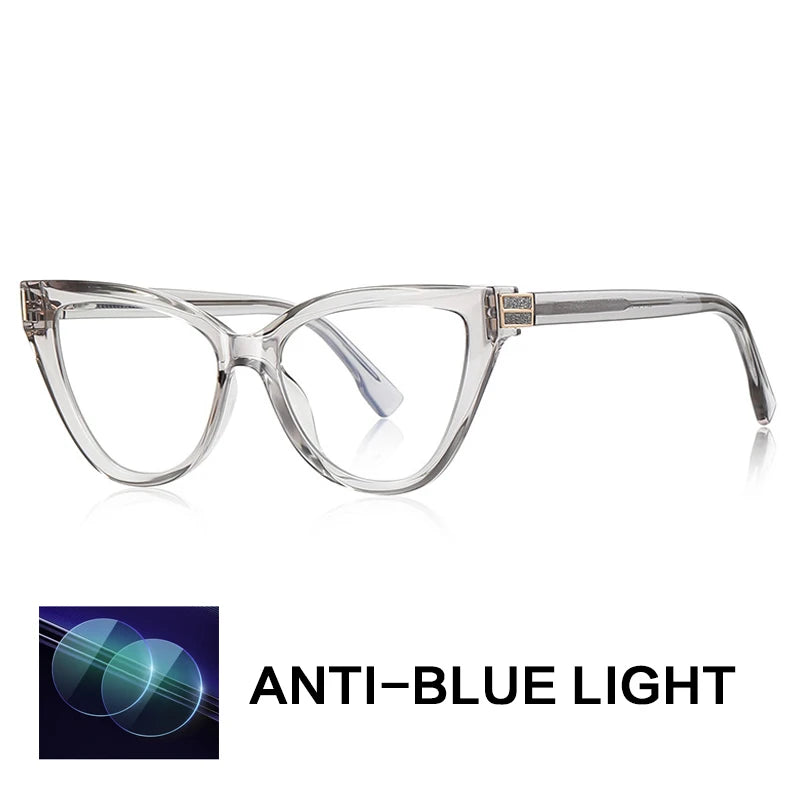 Gatenac Women's Full Rim Cat Eye Tr 90 Titanium Reading Glasses Gx2279