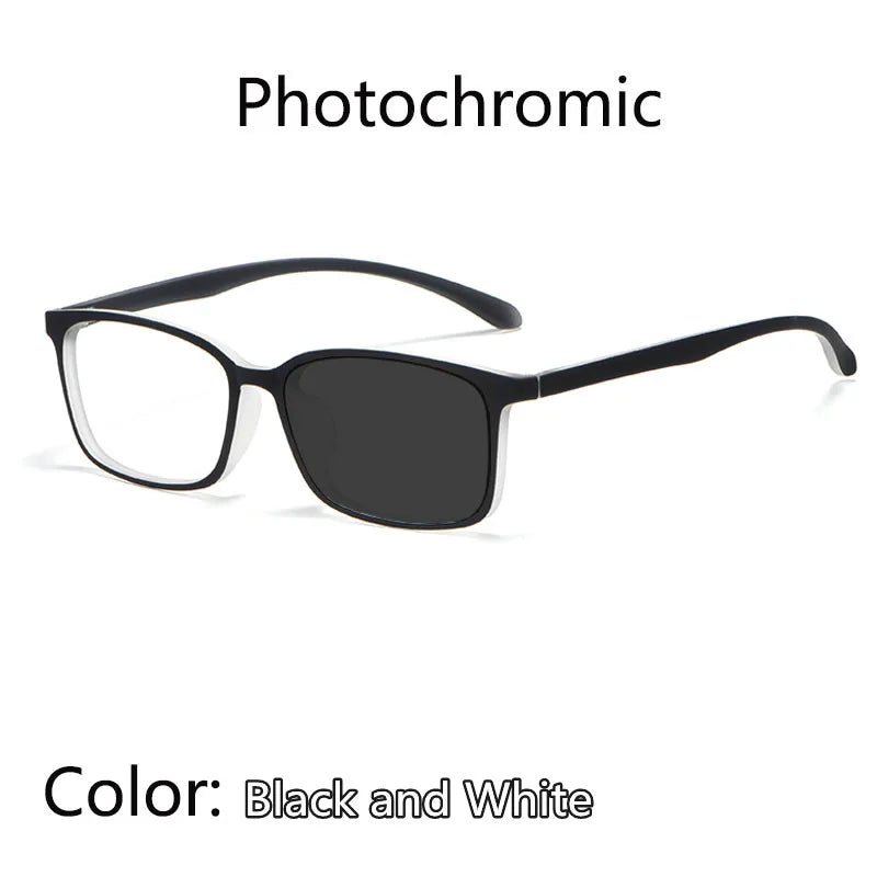 Kocolior Unisex Full Rim Square Tr 90 Hyperopic Reading Glasses 98007 Reading Glasses Kocolior