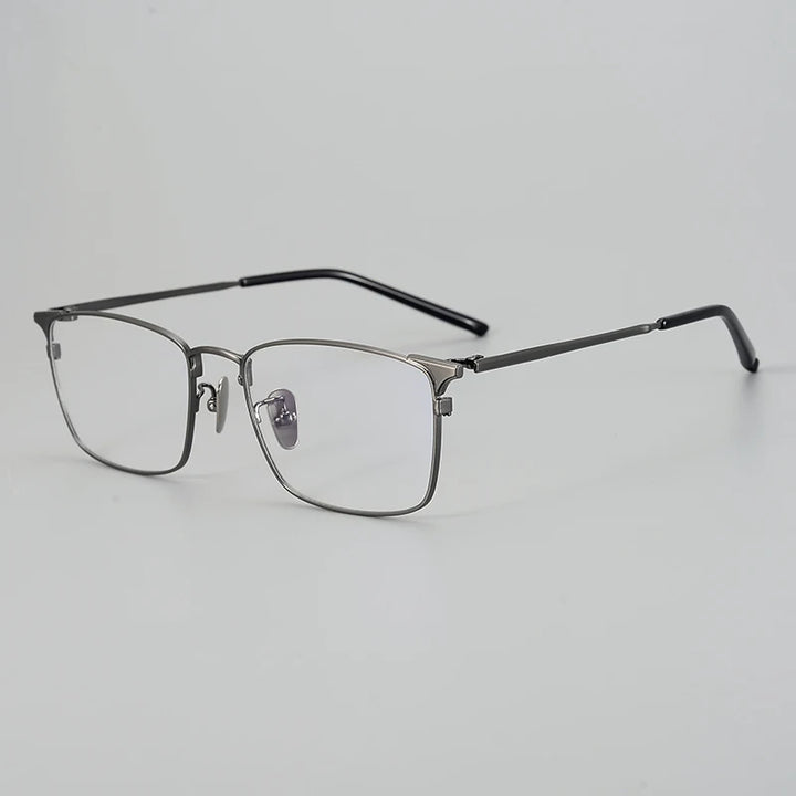 Aimee Unisex Full Rim Square Titanium Eyeglasses 942961 Full Rim Aimee Grey