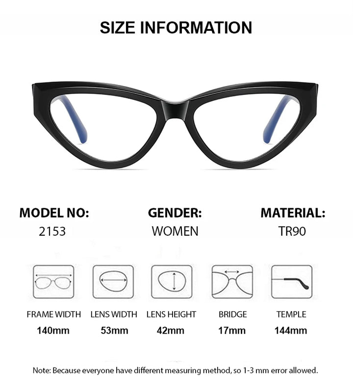 Chashma Ochki Women's Full Rim Cat Eye Tr 90 Titanium Eyeglasses 312153