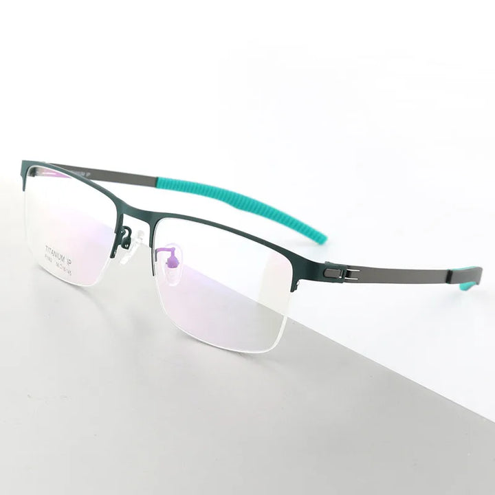 Aimee Unisex Semi Rim Square Screwless Titanium Sport Eyeglasses 2992 Semi Rim Aimee
