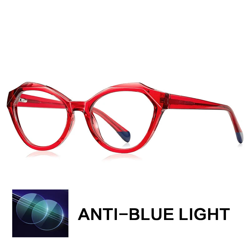 Gatenac Womens Full Rim Oval Tr 90 Titanium Reading Glasses G2141