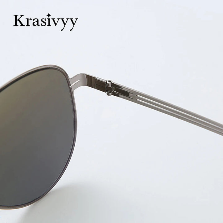 Krasivyy Unisex Full Rim Oval Screwless Nylon Alloy Sunglasses 6880 Sunglasses Krasivyy