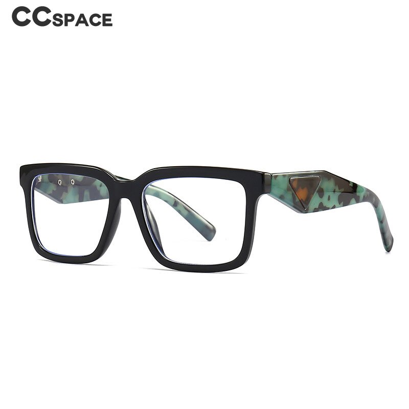 CCspace Unisex Full Rim Square Tr 90 Eyeglasses 56311 Full Rim CCspace