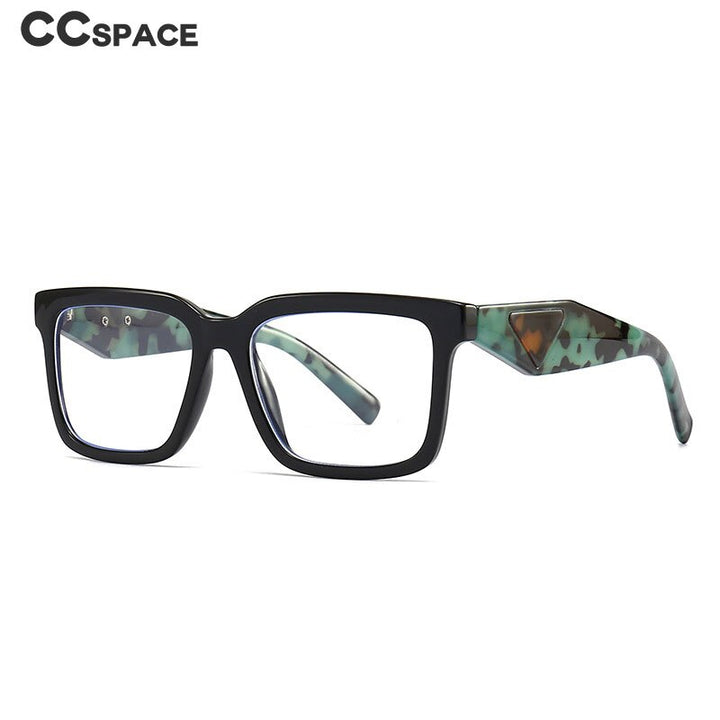 CCspace Unisex Full Rim Square Tr 90 Eyeglasses 56311 Full Rim CCspace