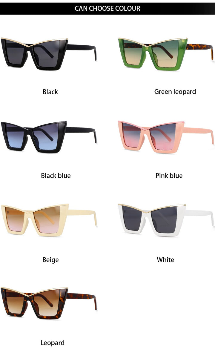 CCspace Women's Full Rim Square Cat Eye Tr 90 UV400 Sunglasses 56211 Sunglasses CCspace Sunglasses