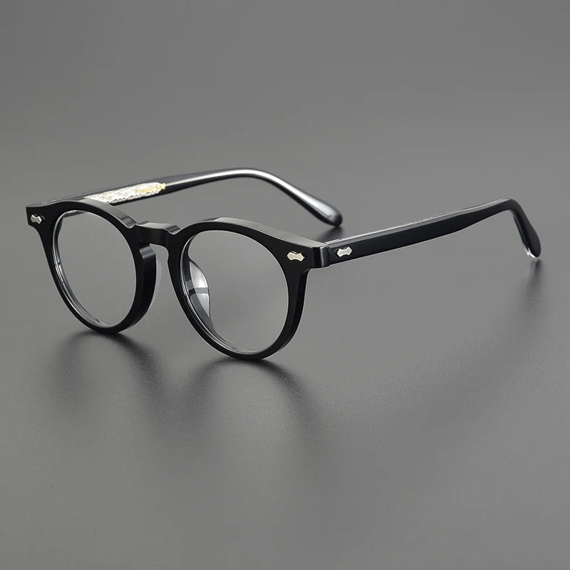 Nobler Unisex Full Rim Round Cat Eye Acetate Eyeglasses C505 Full Rim Nobler