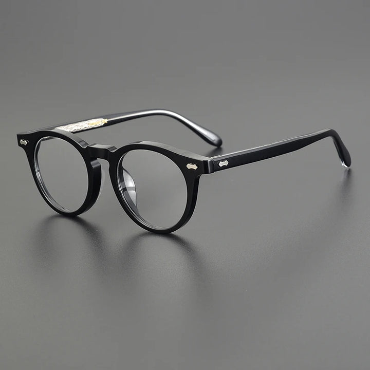 Nobler Unisex Full Rim Round Cat Eye Acetate Eyeglasses C505 Full Rim Nobler