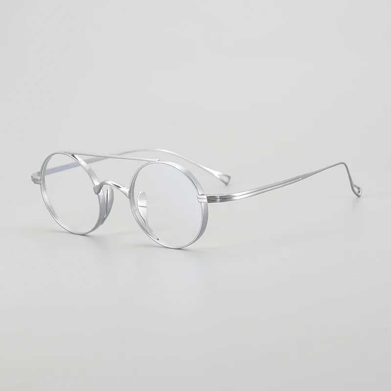 Gatenac Unisex Full Rim Double Bridge Titanium Eyeglasses Gxyj1473 Full Rim Gatenac