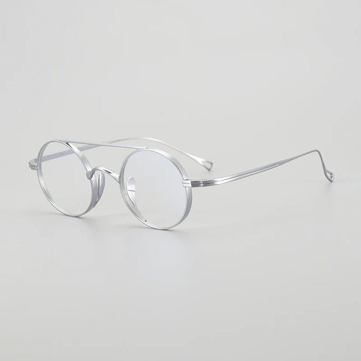 Gatenac Unisex Full Rim Double Bridge Titanium Eyeglasses Gxyj1473 Full Rim Gatenac