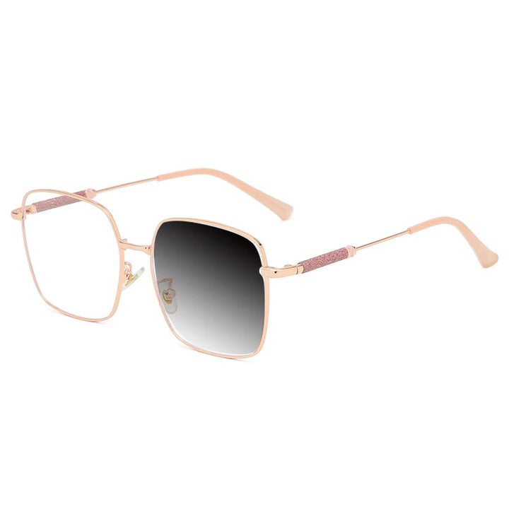 Kocolior Mens Full Rim Large Square Alloy Reading Glasses 8960 Reading Glasses Kocolior