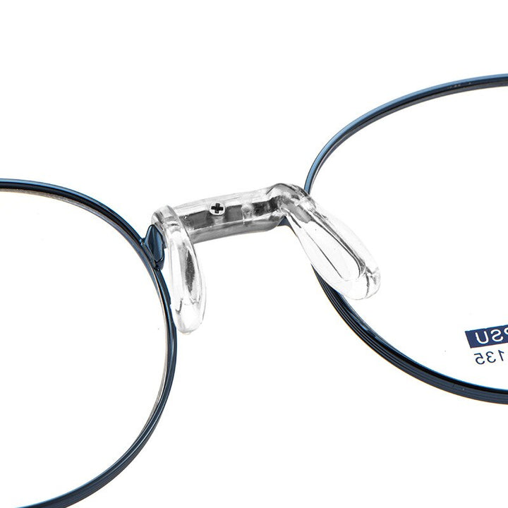 Yimaruili Unisex Youth's Full Rim Round Tr 90 Alloy Eyeglasses 7510S Full Rim Yimaruili Eyeglasses   