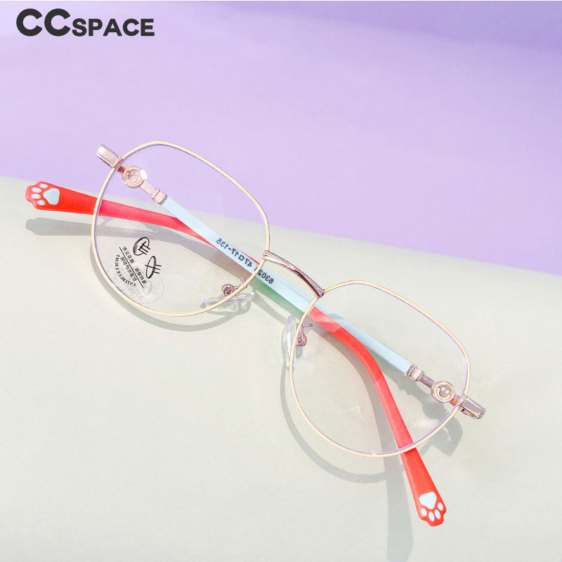CCspace Unisex Youth Full Rim Round Alloy Eyeglasses 56564 Full Rim CCspace
