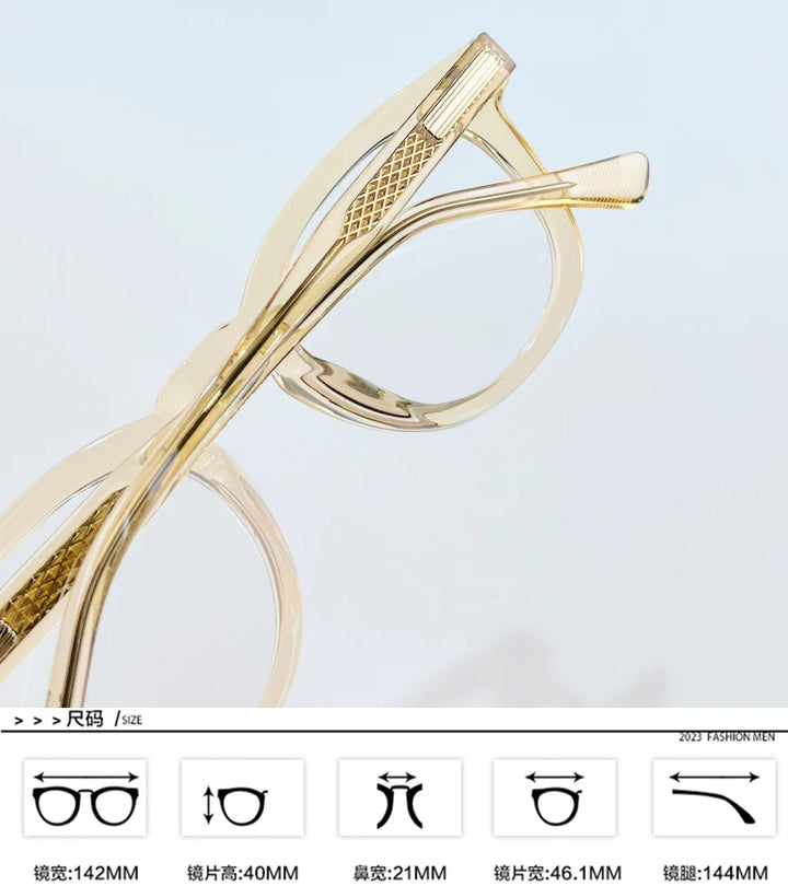 Black Mask Unisex Full Rim Oval Acetate Eyeglasses Bm031 Full Rim Black Mask