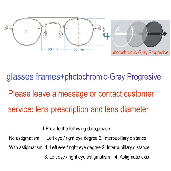 Yujo Unisex Full Rim Round Double Bridge Screwless Steel Eyeglasses 3838 Full Rim Yujo C7 CHINA