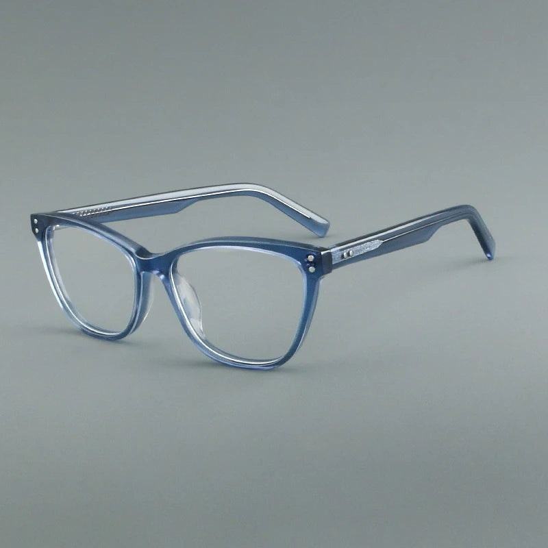 Hewei Women's Full Rim Oval Square Acetate Eyeglasses 88022