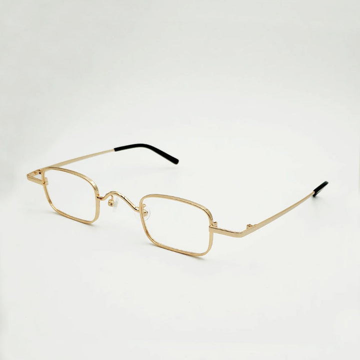Yujo Unisex Full Rim Small Rectangle Stainless Steel Hyperopic Reading Glasses Reading Glasses Yujo   