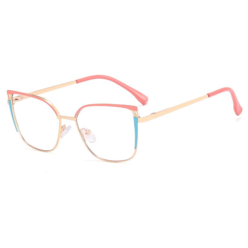 CCspace Unisex Children's Full Rim Square Alloy Eyeglasses 56538 Full Rim CCspace C6Orange