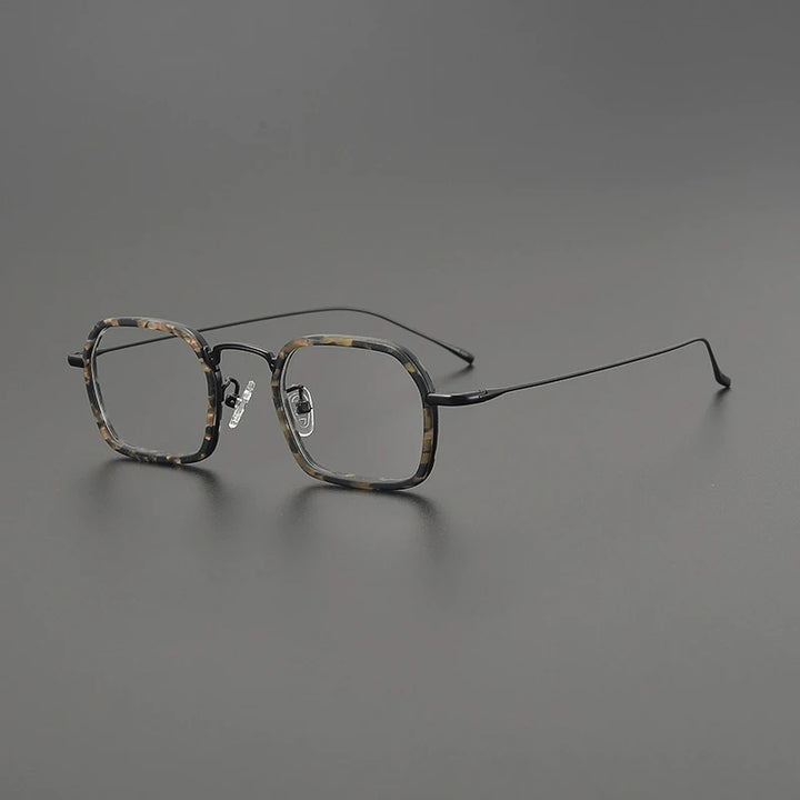 Gatenac Women's Full Rim Square Titanium Acetate Eyeglasses G85894